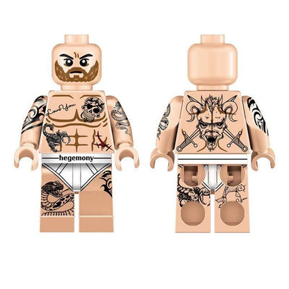 Tattooed Man Klemmbaustein Custom Minifigur MOC