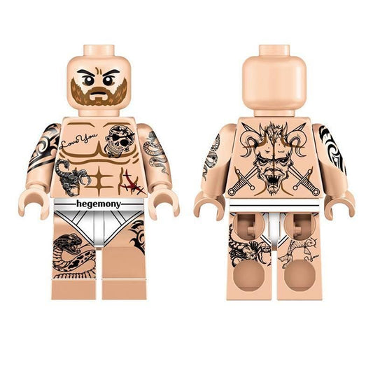 Tattooed Man Klemmbaustein Custom Minifigur MOC