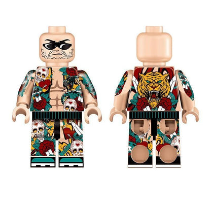 Tattooed Man Klemmbaustein Custom Minifigur MOC