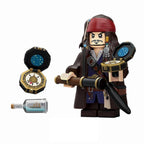 Cpt. Jack Sparrow / Pirates of the Caribbean - Brick Custom Minifigure MOC