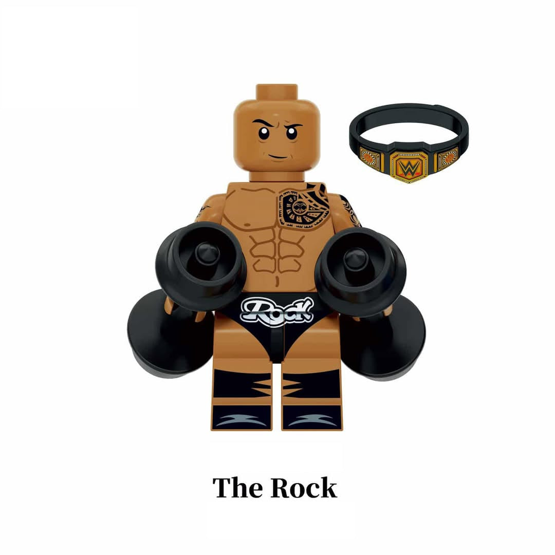 Wrestling Charakter - Klemmbaustein Custom Minifigur MOC