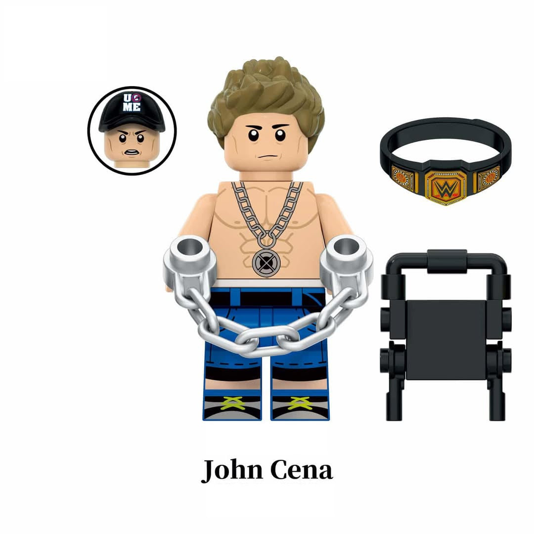 Wrestling Charakter - Klemmbaustein Custom Minifigur MOC